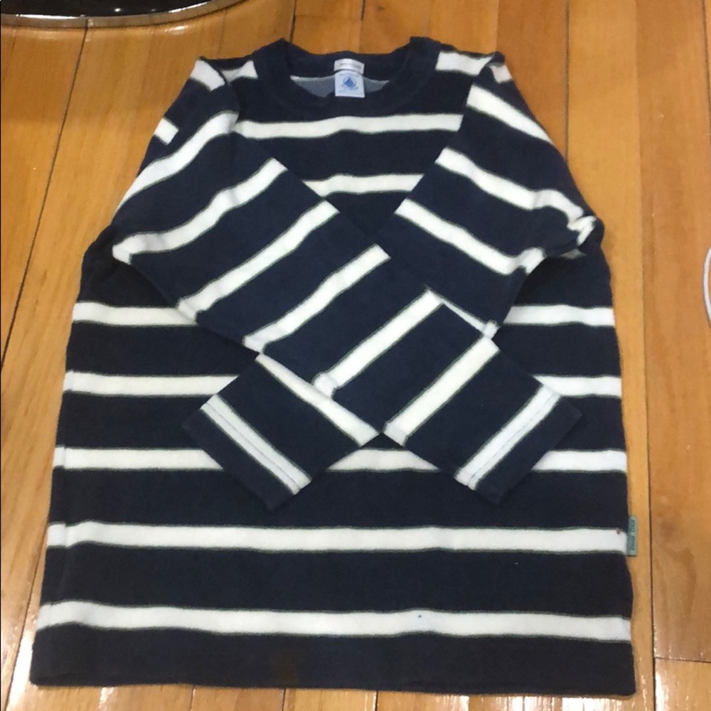 TERRY BLUE AND WHITE LONG SLEEVE